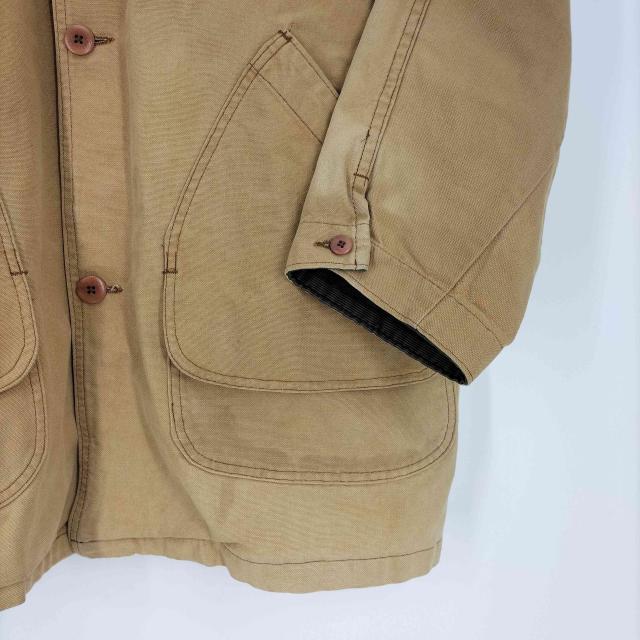 L.L.Bean(エルエルビーン) 80S USA製 Duck Hunting Jacket ダック ハンティング ジャケット カバーオール 隠しポケット 襟コーデュロイ メンズ import：XXL 【中古】【ブランド古着バズストア】