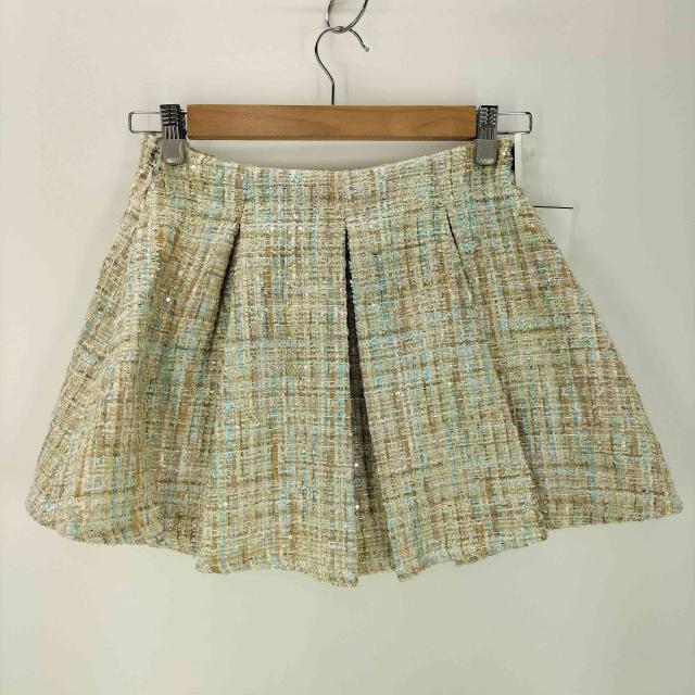 ダーリッチファンシーツイードフレアスカートショートジャケット darich ファンシーツイードショートジャケットフレアミニスカート