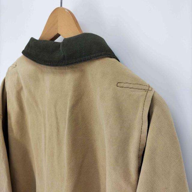 L.L.Bean(エルエルビーン) 80S USA製 Duck Hunting Jacket ダック ハンティング ジャケット カバーオール 隠しポケット 襟コーデュロイ メンズ import：XXL 【中古】【ブランド古着バズストア】