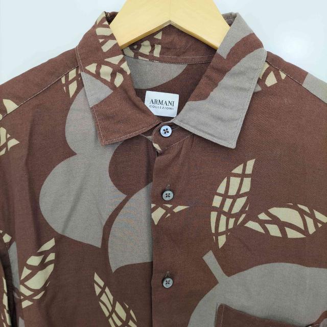ARMANI COLLEZIONI(アルマーニコレツィオーニ) レーヨンライク 総柄 アロハシャツ メンズ 表記無 【中古】【ブランド古着バズストア】_4