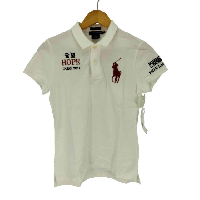 RALPH LAUREN(ラルフローレン) 2011 大震災  希望ポロシャツ レディース import：M 【中古】【ブランド古着バズストア】
