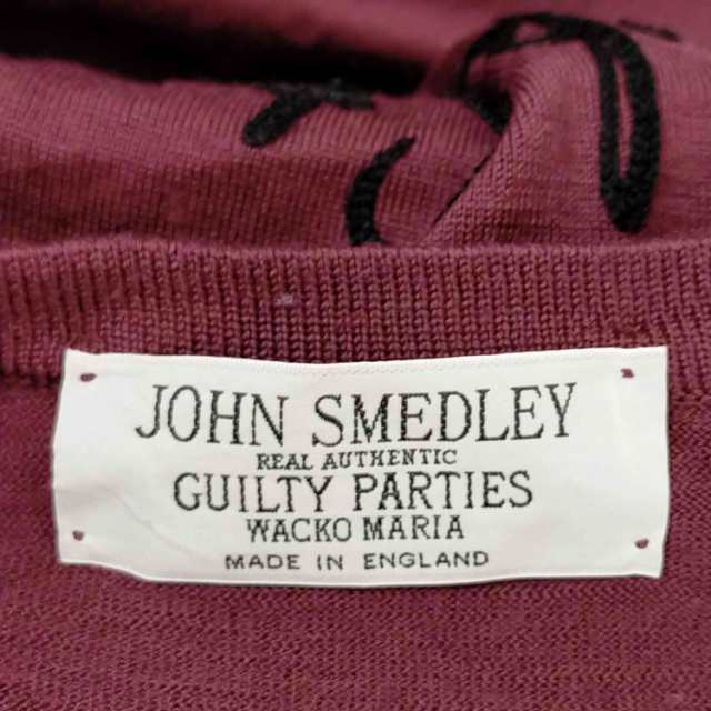 JOHN SMEDLEY(ジョンスメドレー) 別注 ロゴ刺繍 カーディガン メンズ