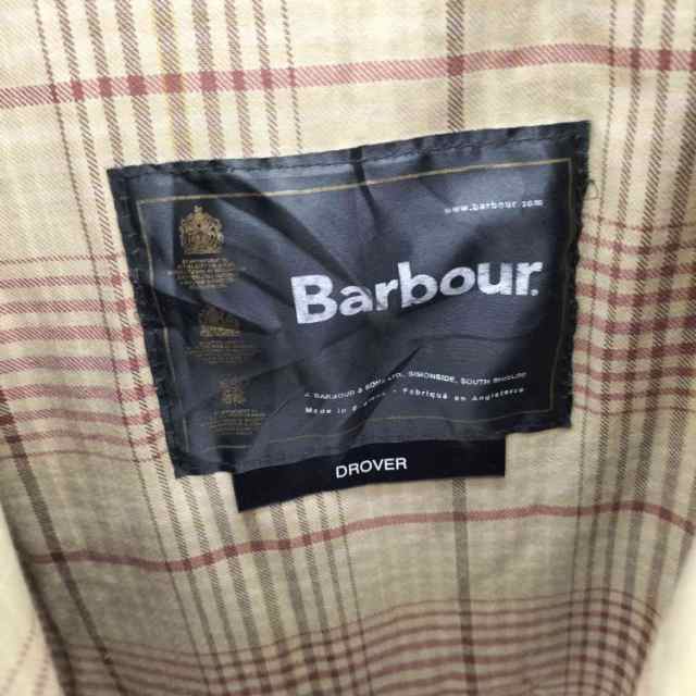 Barbour(バブアー) 00S A1557 DROVERS JACKET ワックスコットン 裏地チェック 襟レザー オイルドジャケット 2000年製 メンズ import：XL 