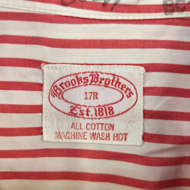 BROOKS BROTHERS(ブルックスブラザーズ) ストライプ BD L/Sシャツ 6ボタン メンズ  17R【中古】【ブランド古着バズストア】 BROOKS BROTHERS(ブルックスブラザーズ) ストライプ BD L/Sシャツ 6