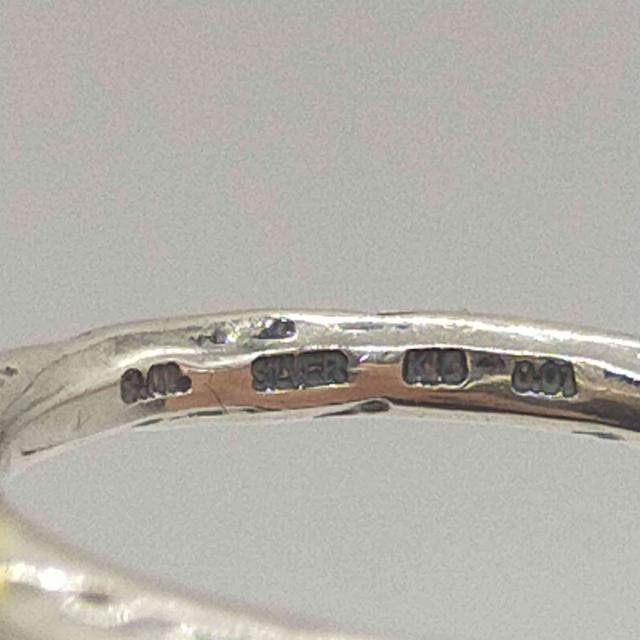 e.m. イーエム ダイヤモンド埋込みリング シルバー k18 13号 e.m.(イーエム) SILVER K18 ダイヤモンド リング 埋込み レディース 13