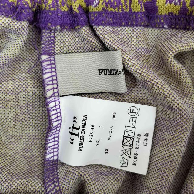 FUMIE＝TANAKA(フミエタナカ) フラワージャガードパンツ レディース