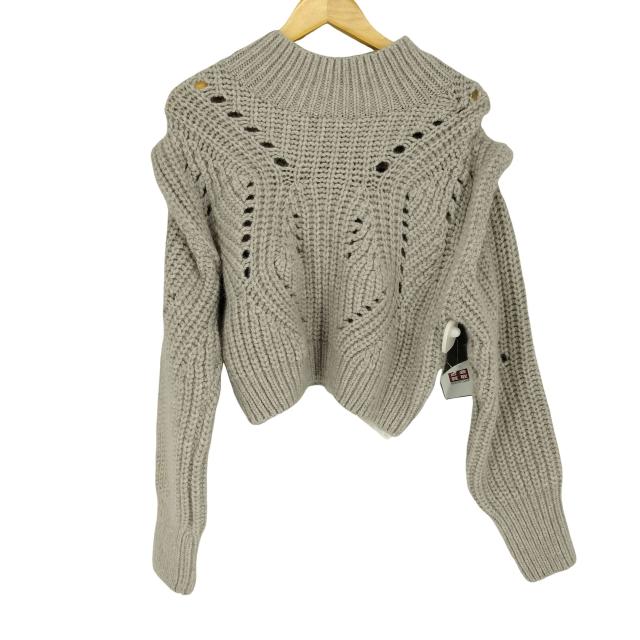 PUBLIC TOKYO(パブリックトウキョウ) ショルダーデザインケーブルニット レディース FREE 【中古】【ブランド古着バズストア】の通販は 5,269円