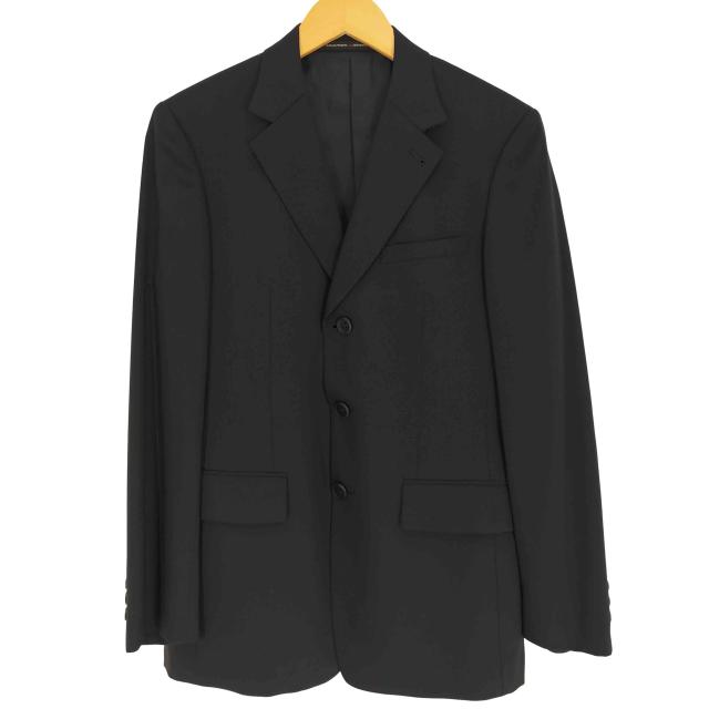 GAULTIER  HOMME objet(ゴルチエオムオブジェ) 90-00S ウール ミックスファブリック 背抜き 3B テーラード ジャケット メンズ FR：46 【中古】【ブランド古着バズストア】