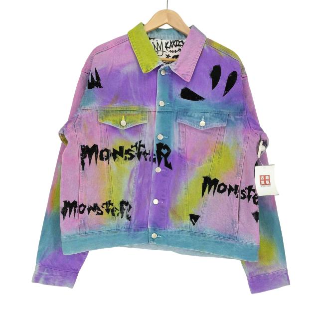 USED古着(ユーズドフルギ) MONSTER 両面プリント デニムジャケット メンズ  M【中古】【ブランド古着バズストア】
