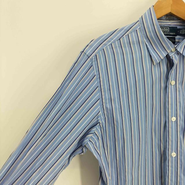 Polo by RALPH LAUREN(ポロバイラルフローレン) 別注 ポルトガル製 ストライプ クラシック フィット シャツ メンズ import：M 【中古】【ブランド古着バズストア】_3