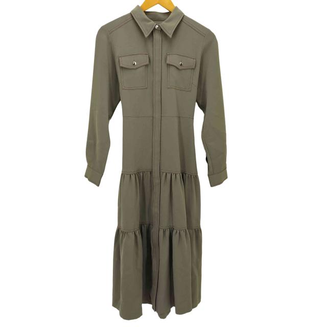 中古】セオリー Theory ストレッチ リネン ロング ワンピース