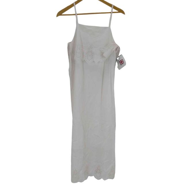 STRATA(エストラータ) エンブロイダリースカラップキャミソールワンピース レディース FREE 【中古】【ブランド古着バズストア】