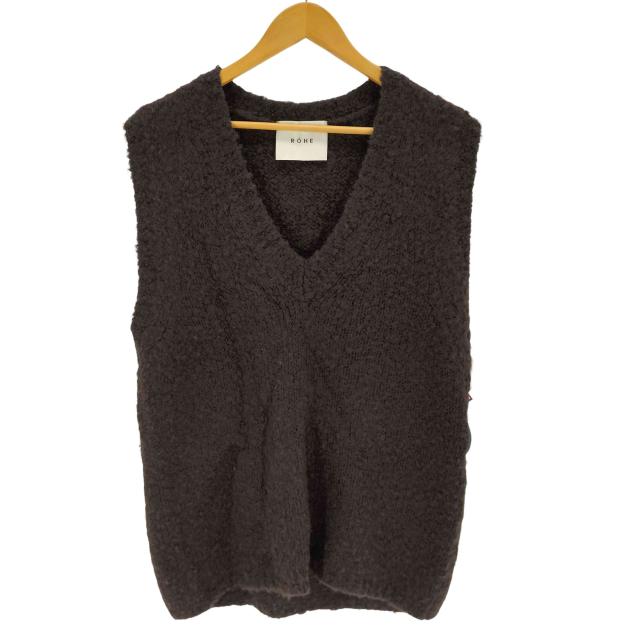 USED古着(ユーズドフルギ) {{R?he}}イタリア製 ナイロン混ブークレニットベスト レディース import：M 【中古】【ブランド古着バズストア】