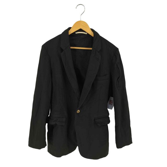 COMME des GARCONS HOMME PLUS(コムデギャルソンオムプリュス) AD2005 裏地メッシュ 1Bテーラードジャケット メンズ JPN：M 【中古】【ブランド古着バズストア】