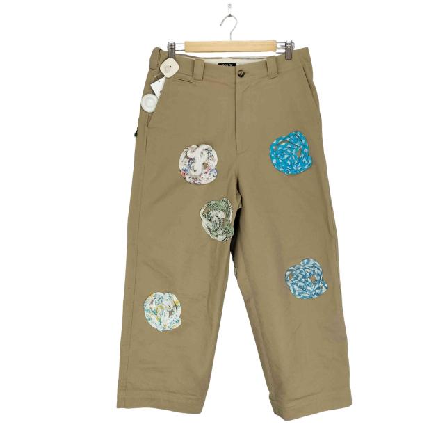 FAKE ASS FLOWERS(フェイクアズフラワーズ) BLOCK PRINT FLOWER PANTS メンズ 2【中古】【ブランド古着バズストア】