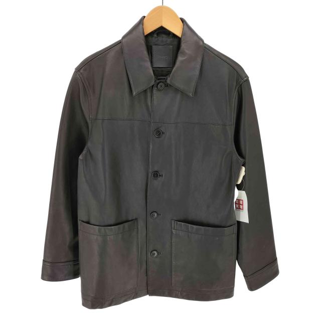 theory(セオリー) ラムレザー シャツ ブルゾン メンズ import：XS 【中古】【ブランド古着バズストア】