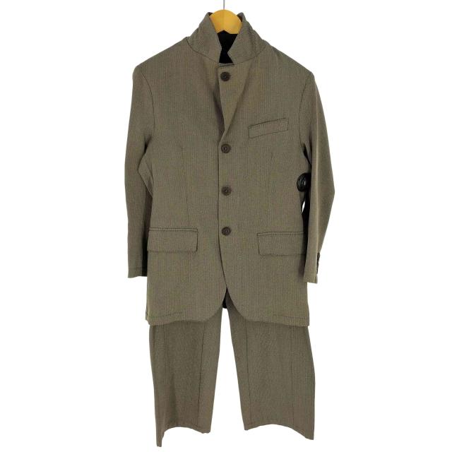 ARMANI COLLEZIONI(アルマーニコレツィオーニ) ルーマニア製 ウール ヘリンボーン 4Bジャケット＆パンツ セットアップ メンズ 38/46【中古】【ブランド古着バズストア】