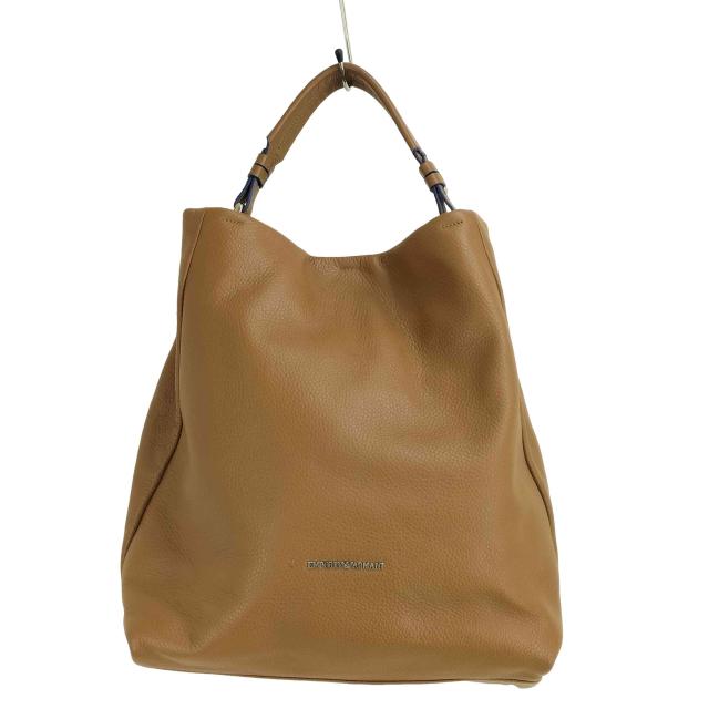 EMPORIO ARMANI(エンポリオアルマーニ) シボ革 レザー ワンショルダーバッグ ハンドバッグ レディース 表記無 【中古】【ブランド古着バズストア】