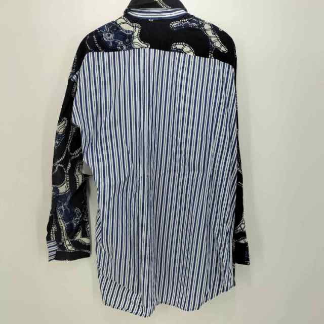 Vivienne Westwood MAN ストライプシャツ ペイズリー 青