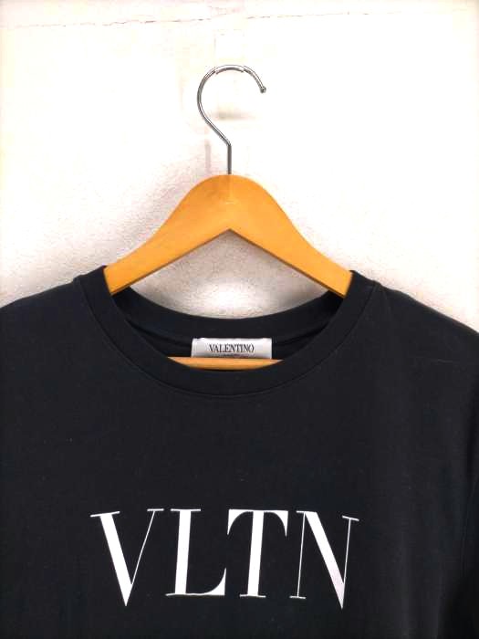 VALENTINO ヴァレンチノ フロントロゴプリントTシャツ 半袖 カットソー ブラック TB3MG07D3V6