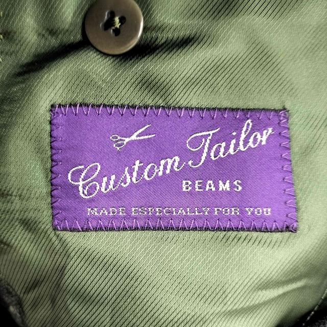BEAMS(ビームス) Custom tailor FRATELLI TALLIA DI DELFINO ウール カシミヤ チェック柄 総裏 3B テーラード ジャケット メンズ 表記無 【中古】【ブランド古着バズストア】_5