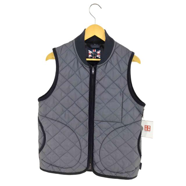 LAVENHAM(ラベンハム) キルティング ジップ ボンバー ジレ ZIP BOMBER GILET メンズ import：M 【中古】【ブランド古着バズストア】