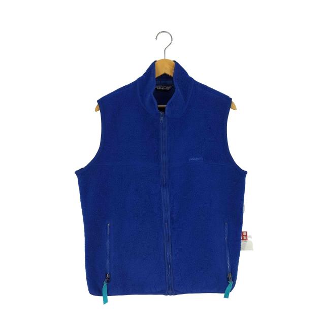 patagonia(パタゴニア) 80s 三角タグ USA製  ロゴ刺繍 ボア フリース ベスト メンズ import：L 【中古】【ブランド古着バズストア】