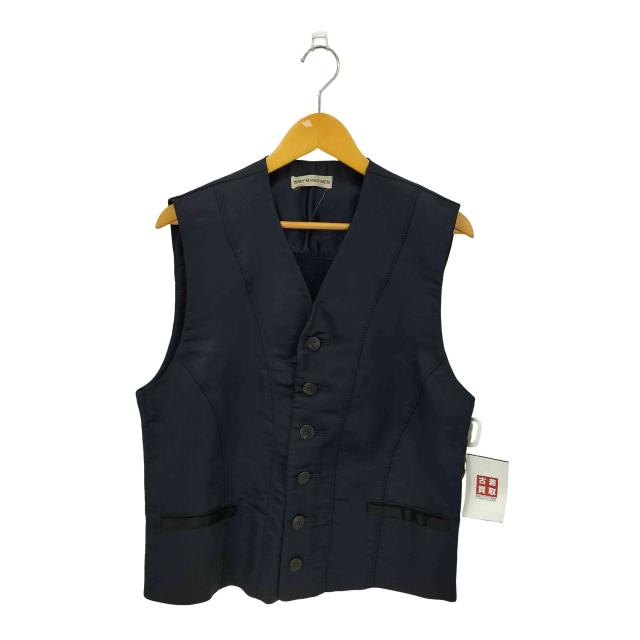 ISSEY MIYAKE MEN(イッセイミヤケメン) 96SS 銀タグ ステッチ ナイロン バックニット切替 6B ベスト メンズ JPN：L 【中古】【ブランド古着バズストア】