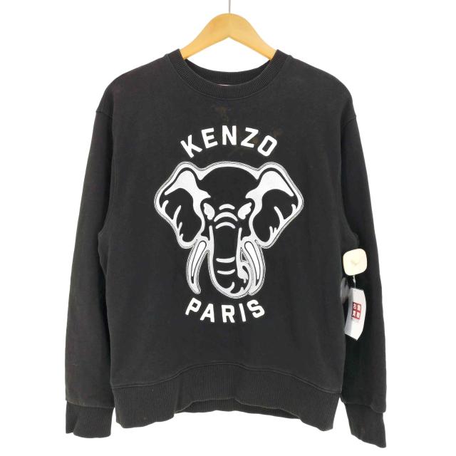 KENZO PARIS(ケンゾーパリス) Elephant Varsity Jungle embroidered sweatshirt / VARSITY JUNGLE エレファントスウェット メンズ import：【中古】【ブランド古着バズストア】