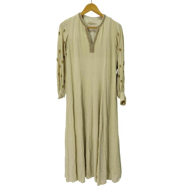 NE QUITTEZ PAS(ヌキテパ) Moss Rayon Zari Embroidery Panel Dress レディース JPN：M 【中古】【ブランド古着バズストア】