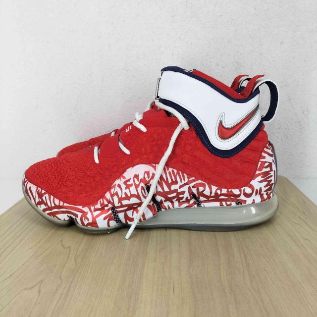 NIKE(ナイキ) Lebron 17 Graffiti Remix Red メンズ  27.5cm【中古】【ブランド古着バズストア】
