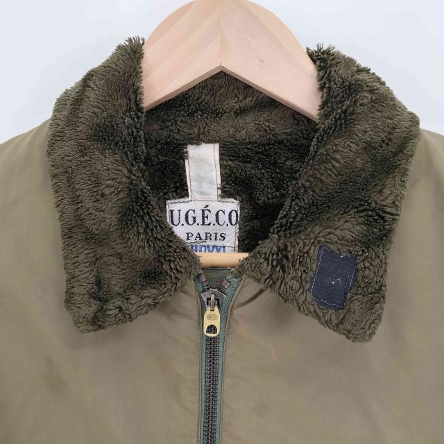 USED古着(ユーズドフルギ) French air force 60S フランス共和国米空軍 U.G.E.C.O社製  ELLESS ZIP RHOVYL flight jacket ロビィール 飛翔上衣 メンズ【中古】【ブランド名古着バズストア】