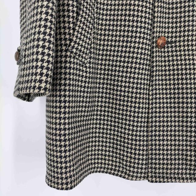 Lakeland(レイクランド) 60S 裏地キルティング クルミボタン 千鳥格子 ロングチェスターコート メンズ JPN：42 【中古】【ブランド古着バズストア】_3