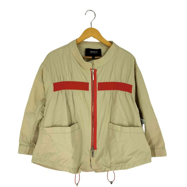 ARMANI JEANS(アルマーニジーンズ) 裾ドローコード ツートン ダブルジップブルゾン メンズ  48【中古】【ブランド古着バズストア】