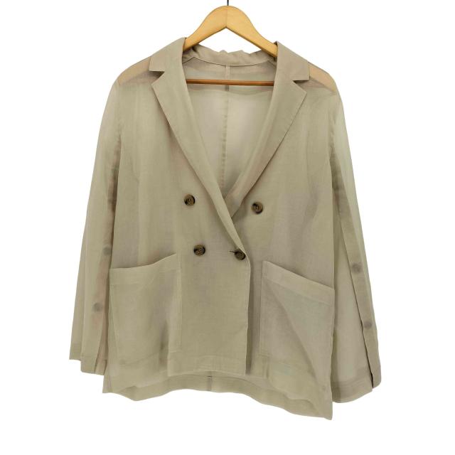 Noble(ノーブル) 24SS ソフトオーガンジーシアージャケット レディース JPN：38 【中古】【ブランド古着バズストア】
