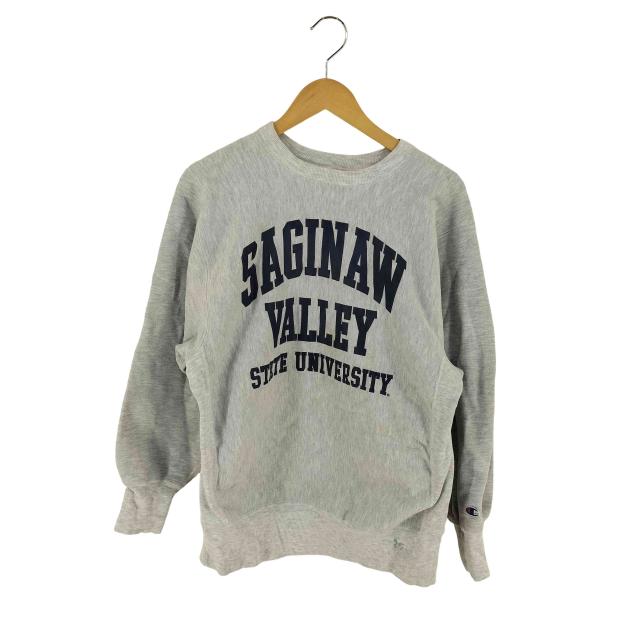 Champion(チャンピオン) 三段プリント リバースウィーブ Reverse Weave メンズ 表記無 【中古】【ブランド古着バズストア】
