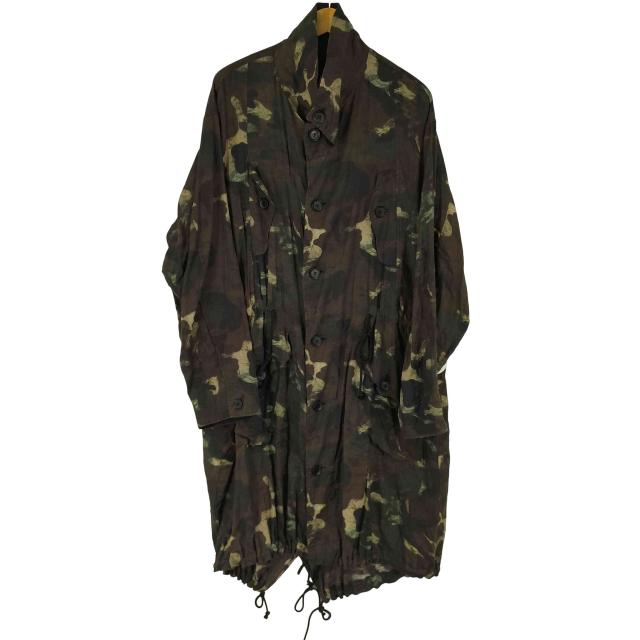Ground Y(グラウンドワイ) Camouflage Pattern Viyella Puckering Mods Coat メンズ JPN：3 【中古】【ブランド古着バズストア】