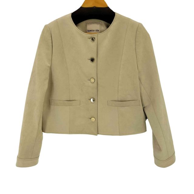 Apuweiser riche(アプワイザーリッシェ) 25AW スエードノーカラージャケット レディース  1【中古】【ブランド名古着バズストア】