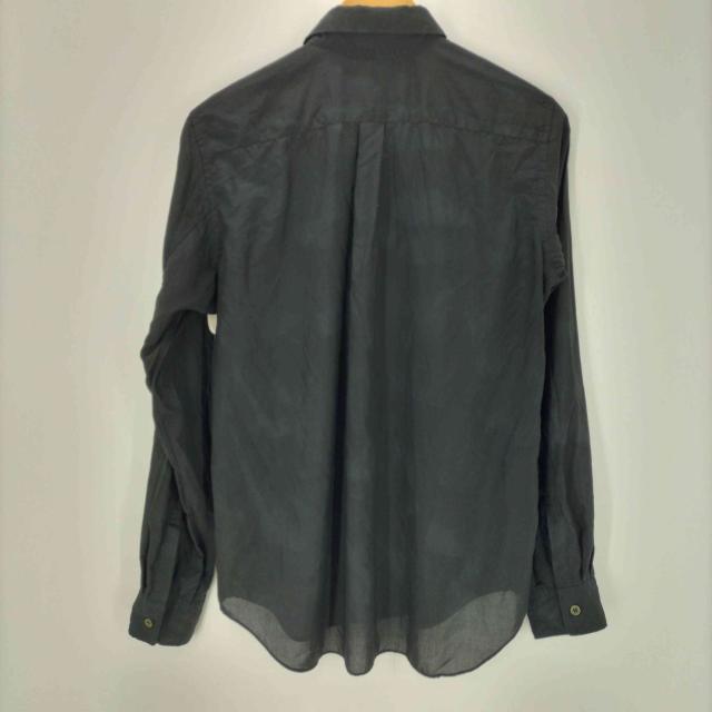 BLACK COMME des GARCONS(ブラックコムデギャルソン) AD2018 特殊加工 L/S シアー ポリ シャツ メンズ JPN：M 【中古】【ブランド古着バズストア】_1