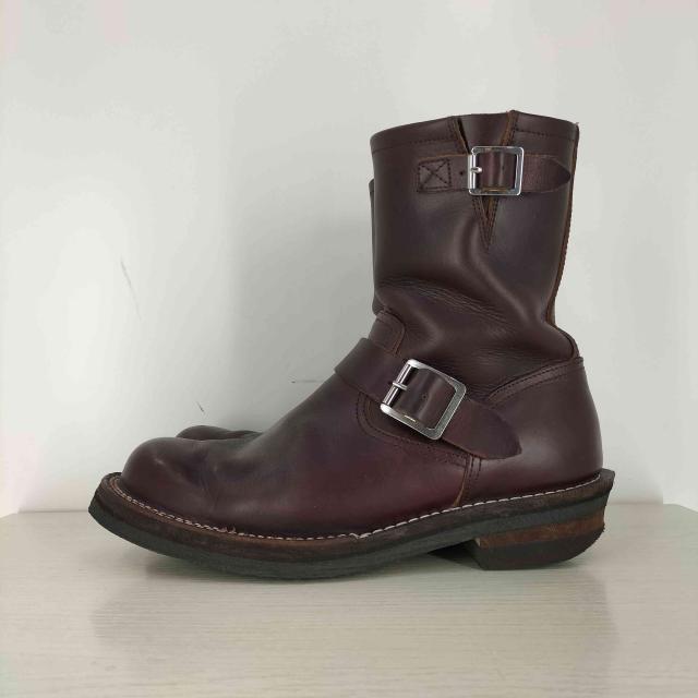 SLOW WEAR LION(スローウェアライオン) クロムエクセルレザーエンジニアブーツ バーガンディ メンズ  7E【中古】【ブランド古着バズストア】_1