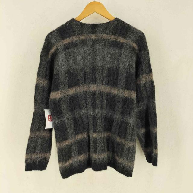 USED古着(ユーズドフルギ) {{Stead}} モヘヤミックス チェックカーディガン casual メンズ  M【中古】【ブランド古着バズストア】_1