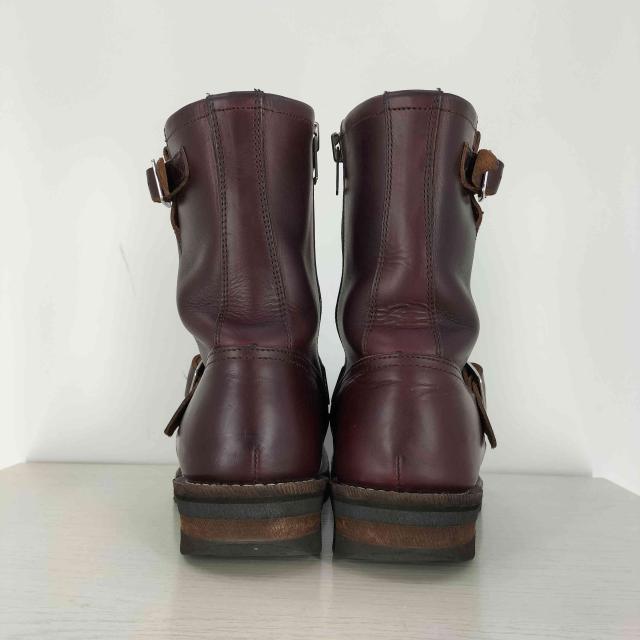 SLOW WEAR LION(スローウェアライオン) クロムエクセルレザーエンジニアブーツ バーガンディ メンズ  7E【中古】【ブランド古着バズストア】_2