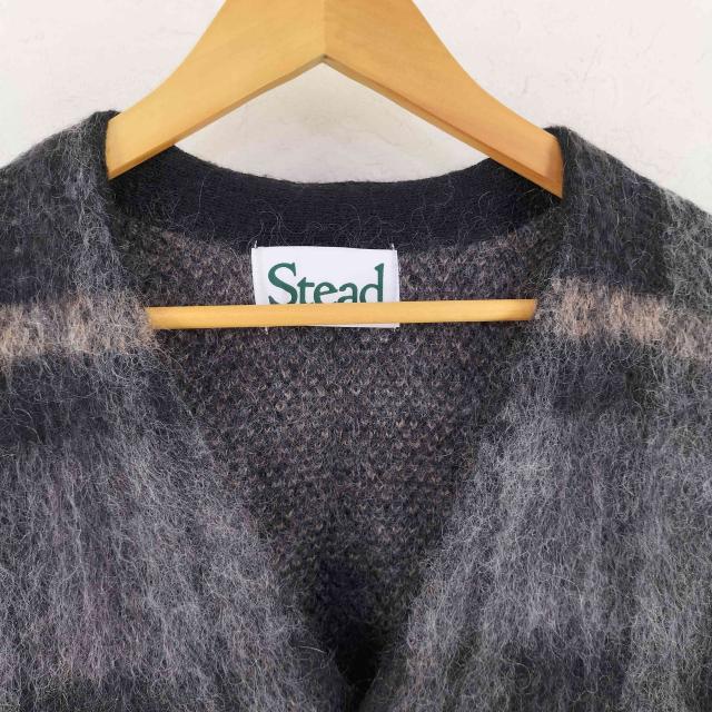USED古着(ユーズドフルギ) {{Stead}} モヘヤミックス チェックカーディガン casual メンズ  M【中古】【ブランド古着バズストア】_2