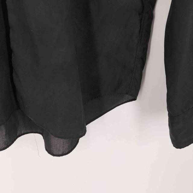 BLACK COMME des GARCONS(ブラックコムデギャルソン) AD2018 特殊加工 L/S シアー ポリ シャツ メンズ JPN：M 【中古】【ブランド古着バズストア】_4