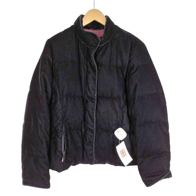 AQUASCUTUM(アクアスキュータム) ベロア ダウンジャケット レディース JPN：11号 【中古】【ブランド古着バズストア】 4,953円