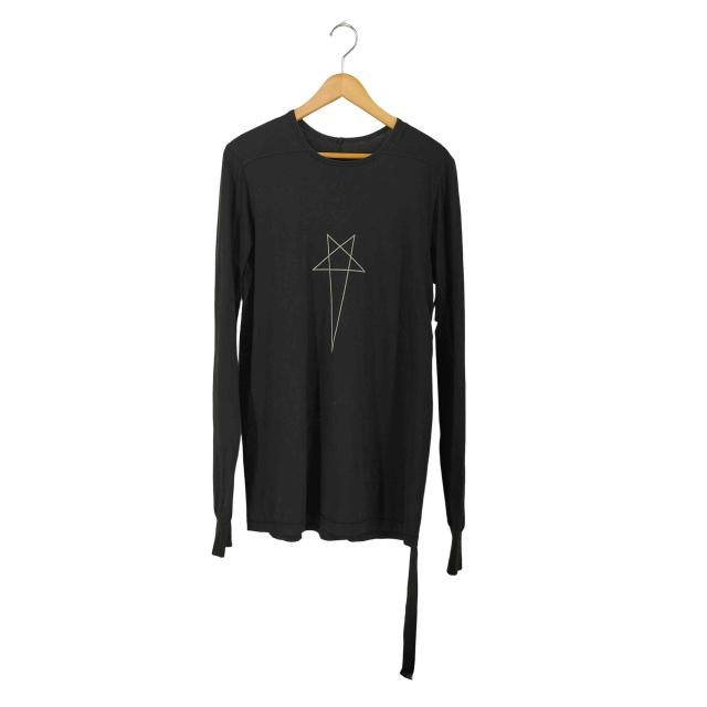 DRKSHDW by Rick Owens(ダークシャドウバイリックオウエンス) Pentagram RNEP3 ロゴ ロングスリーブTシャツ メンズ import：M 【中古】【ブランド古着バズストア】