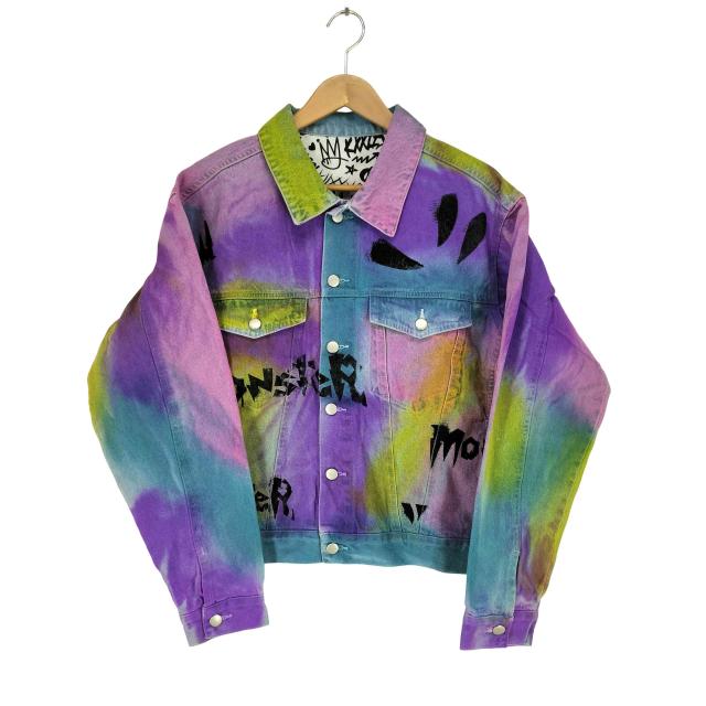 USED古着(ユーズドフルギ) MONSTER 両面プリント デニムジャケット メンズ  S【中古】【ブランド古着バズストア】
