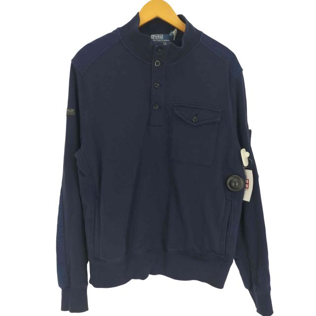 Polo by RALPH LAUREN(ポロバイラルフローレン) 25AW Loopback Fleece Utility Sweatshirt ルーズバック フリース ユーティリイティ スウェット シャツ メンズ【中古】【ブランド古着バズストア】