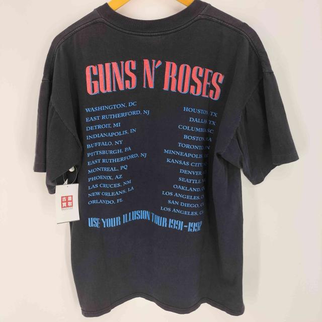 USED古着(ユーズドフルギ) ハードロックバンド 両面プリント クルーネック ツアーTシャツ メンズ 表記無 【中古】【ブランド古着バズストア】_1