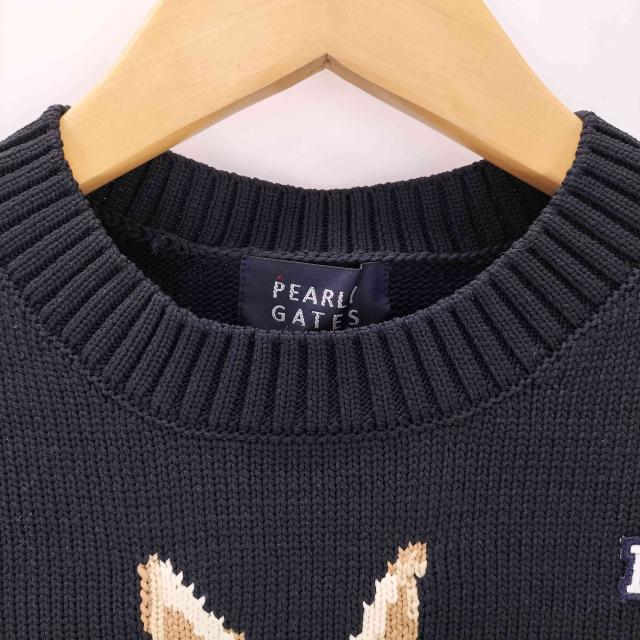 【完売品】PEARLY GATES デニム柄 レディース シャツ PGG PEARLY GATES パーリーゲイツ デニム 長袖シャツ グレー系